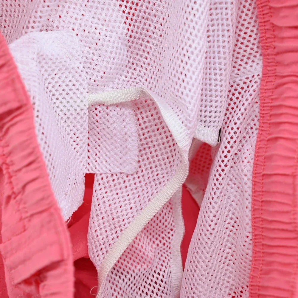 Tommy Bahama Island Patrol Swim Trunks Men L Cargo Hybrid Shorts Coral Pink